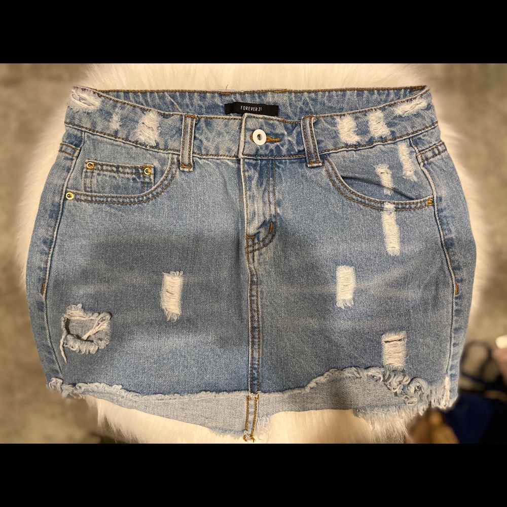 Forever 21 jean skirt